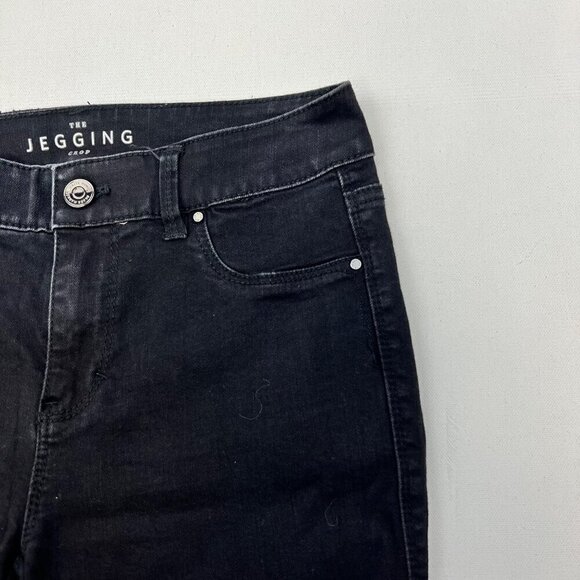 White House Black Market Cropped Jegging Black Womens Size 0 Zip Ankle - Picture 3 of 10